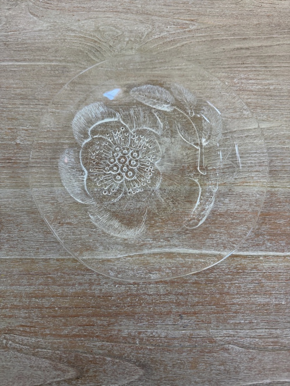 🌱 Vintage 70s Arabia Finland PEONY Oiva Toikka Glassware Large 10” Plate Retro